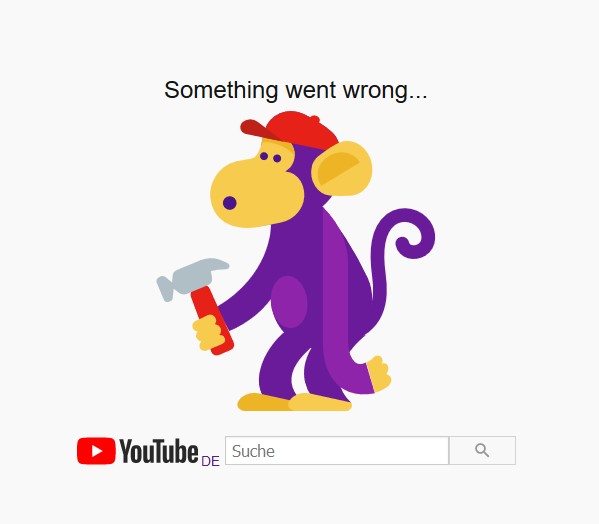 Mal funcionamiento de YouTube
