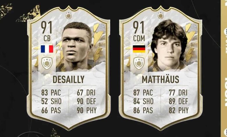 FIFA 22 Disponibili Le SBC Icon Di Desailly Prime E Matthaus Mid