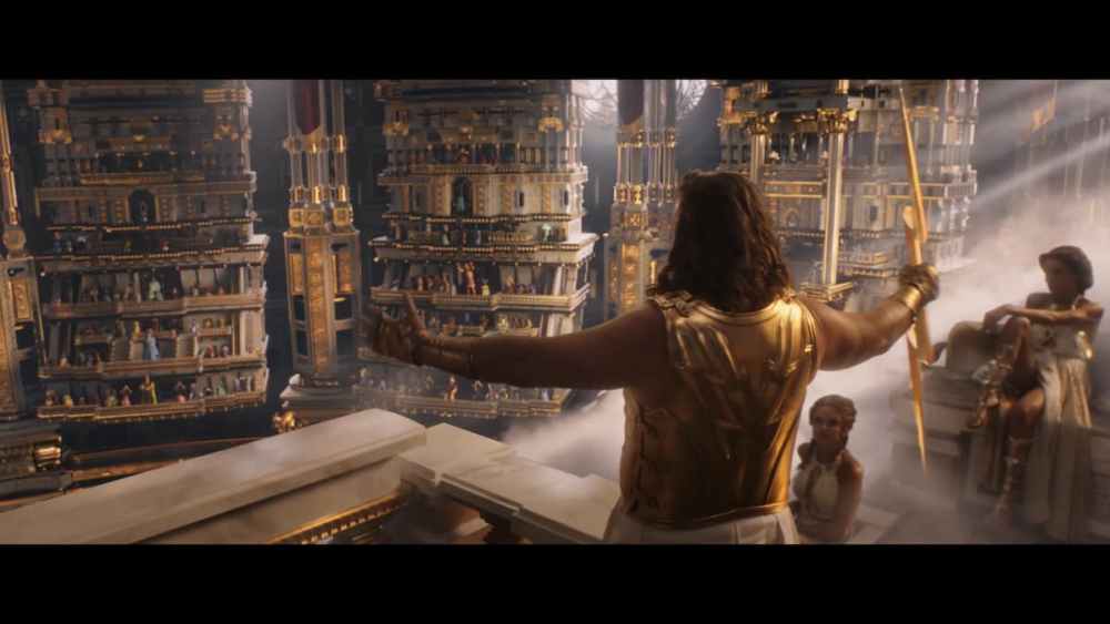 Russell Crowe como Zeus en el tráiler de Thor: Love & Thunder