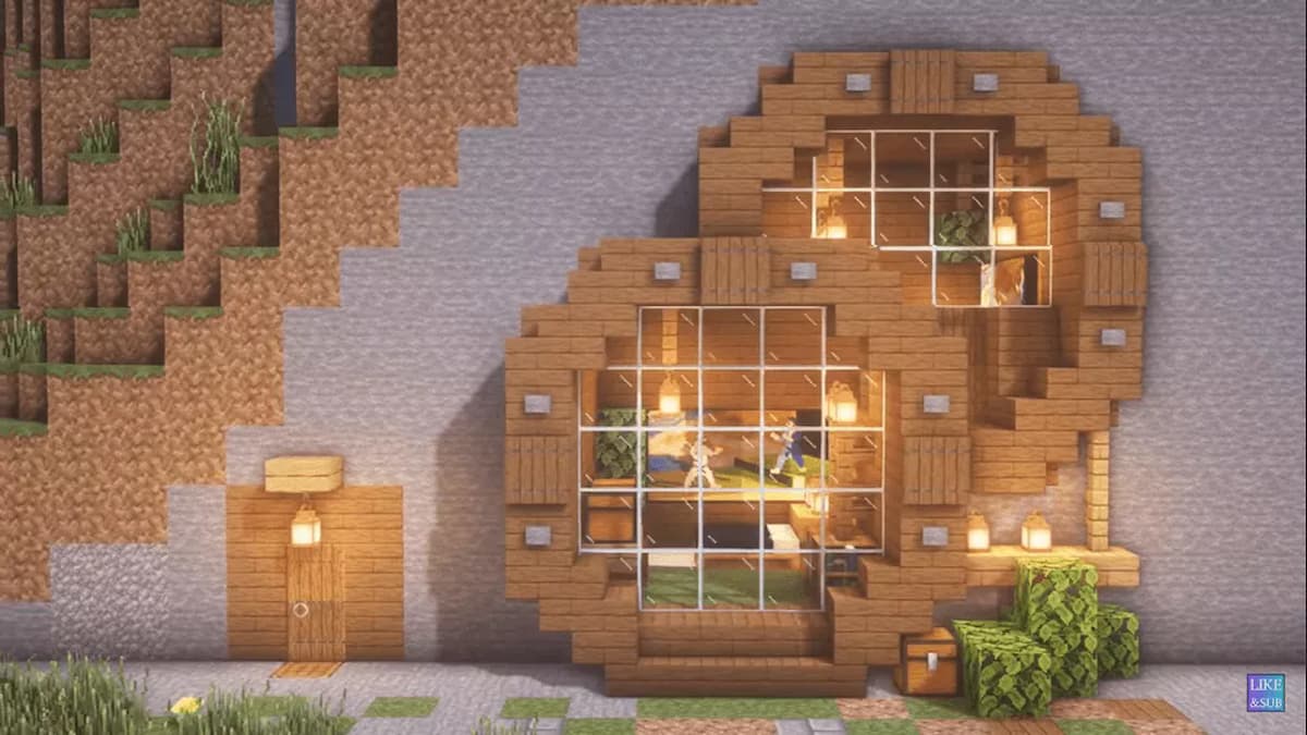 Montaña Minecraft Casa