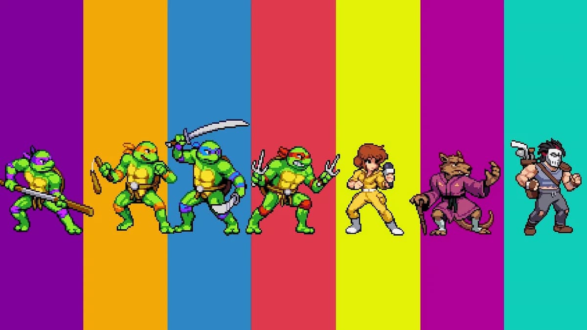Personajes jugables de Teenage Mutant Ninja Turtles: Shredder's Revenge