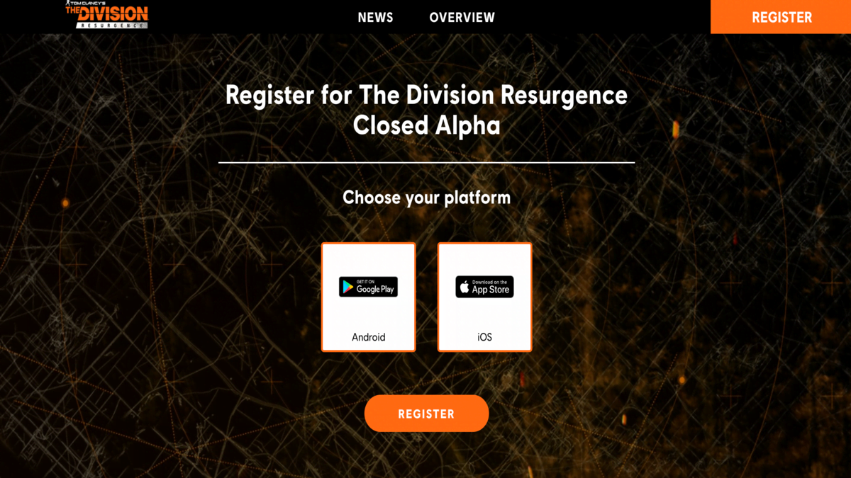 cómo registrarse para la prueba alfa cerrada de Division Resurgence en dispositivos móviles