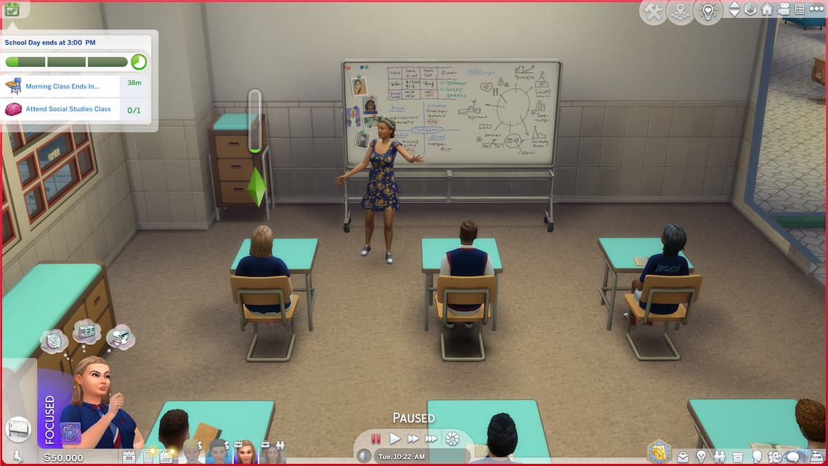 Escuela en Los Sims 4