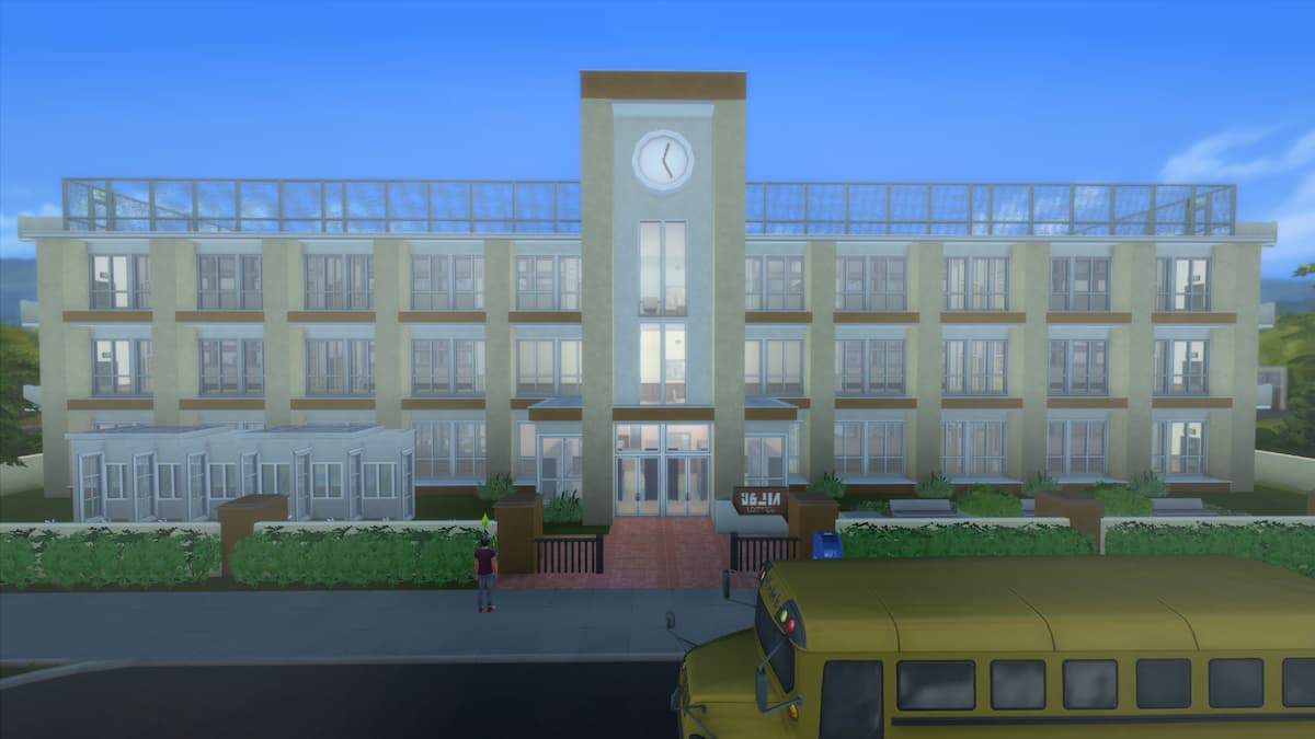 La construcción de la escuela secundaria Sims 4