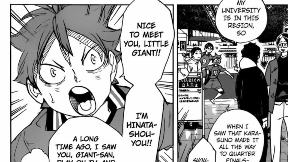 Reunión de Hinata y Tiny Giant