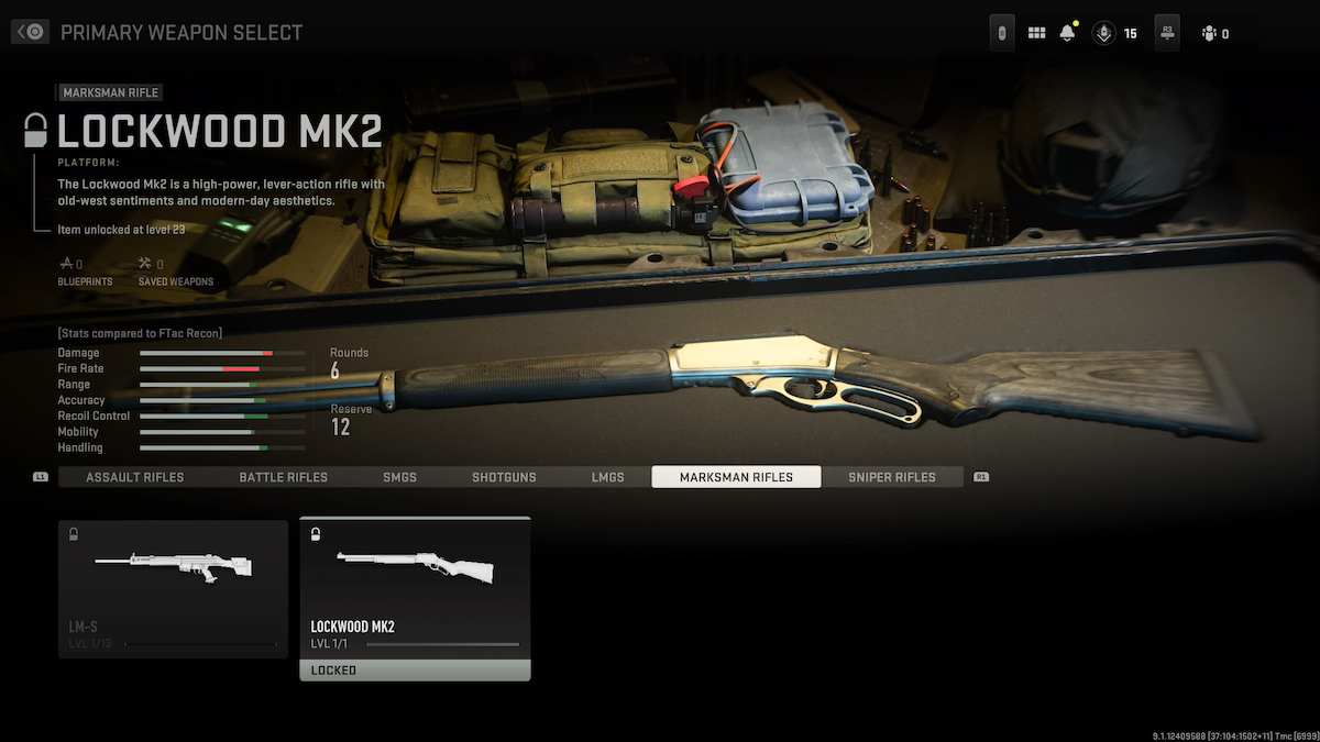 Rifle de tirador Lockwood MK2