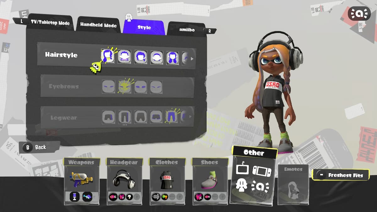 Cómo cambiar la apariencia del personaje en Splatoon 3