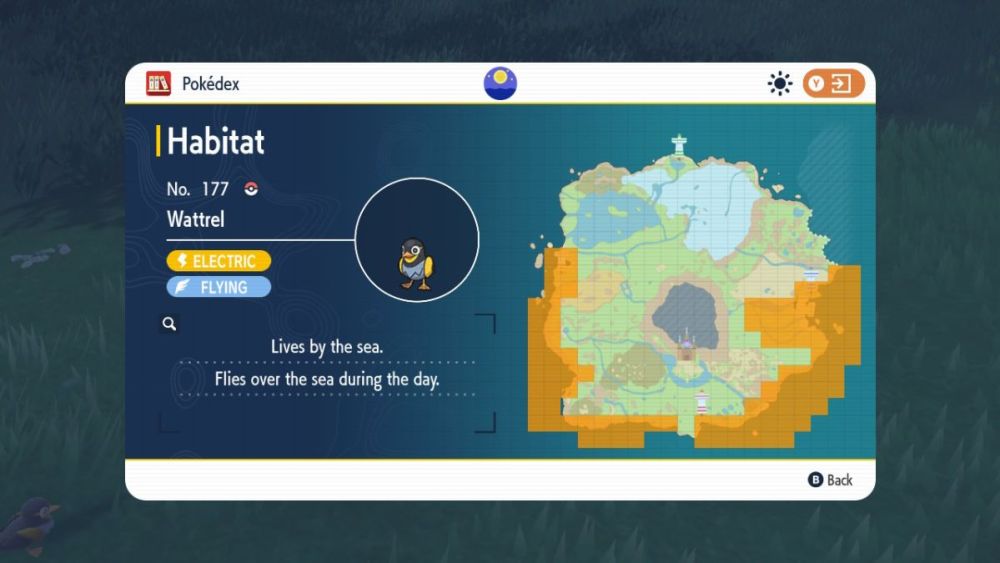 Ubicación de Wattrel en Pokémon y Violeta