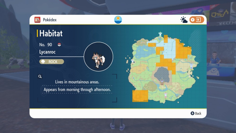 El hábitat de Lycanroc en Pokémon Escarlata y Violeta