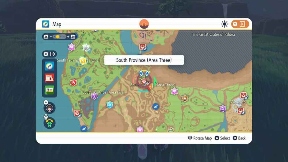 La ubicación de Shell Bell como premio de la Liga Pokémon en Pokémon Escarlata y Violeta.  