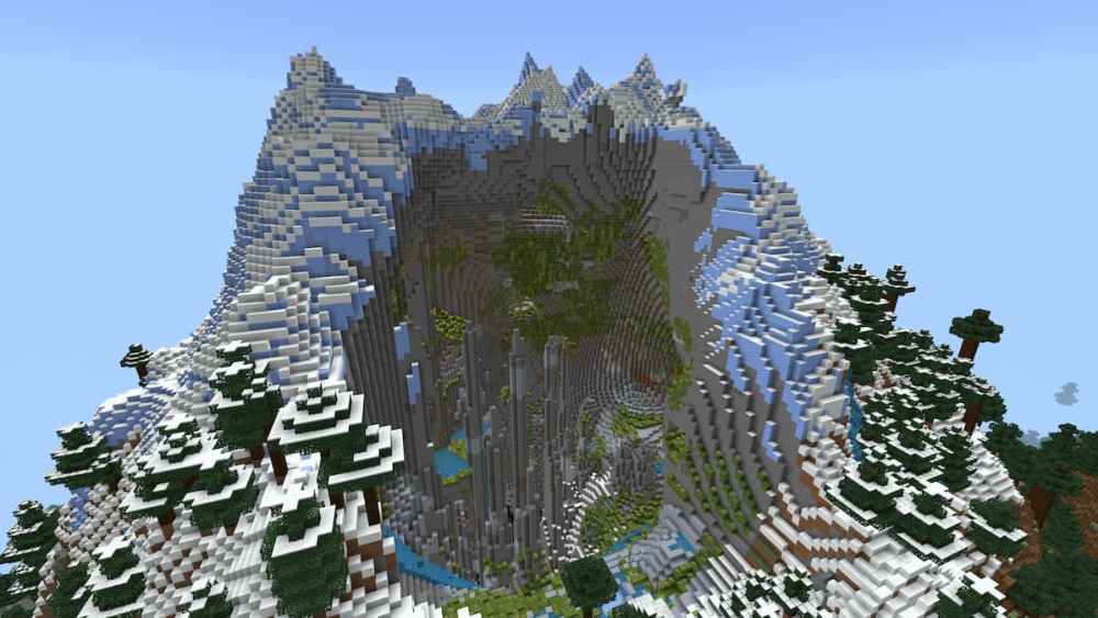 Semilla de Minecraft de montaña