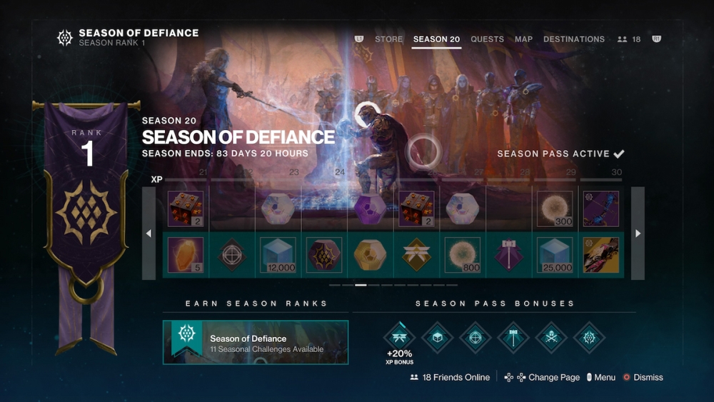 Todas Las Recompensas Del Pase De Temporada De Destiny Season Of Defiance