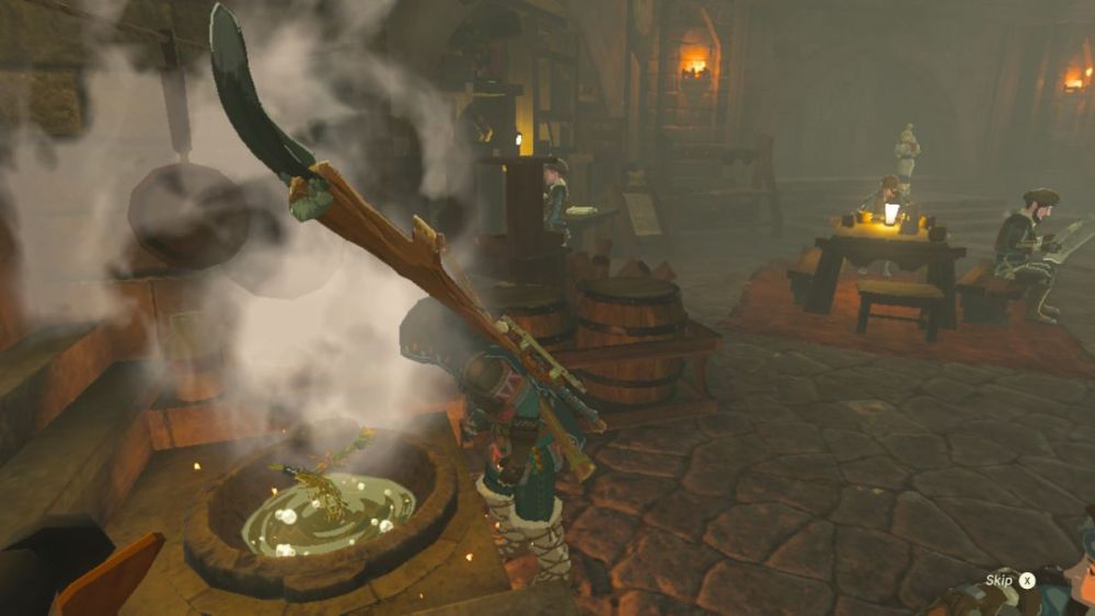 Cómo hacer bolas de arroz con verduras en Zelda: Tears of the Kingdom