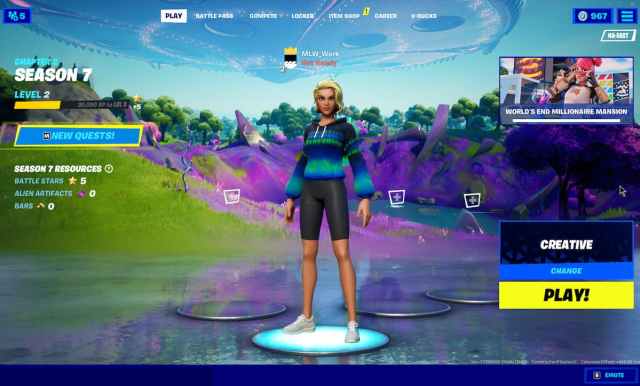Vestíbulo de Fortnite