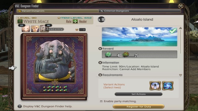 Final Fantasy XIV comment terminer le donjon Aloalo Island Variant