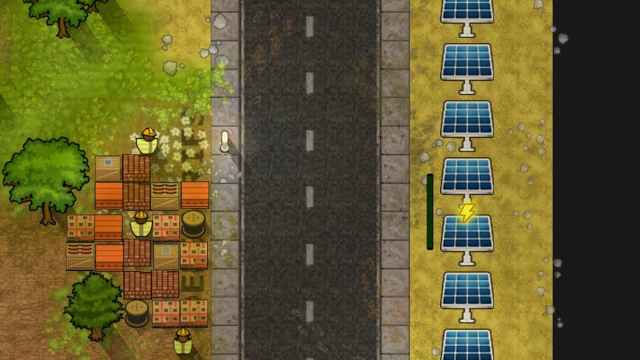 Mod de centrales solaires dans Prison Architect.
