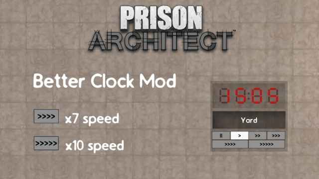 Meilleur module d'horloge dans Prison Architect.