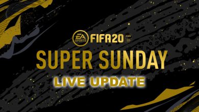 FIFA 20: Super Sunday - Promociones y actualizaciones en vivo para eventos FUT