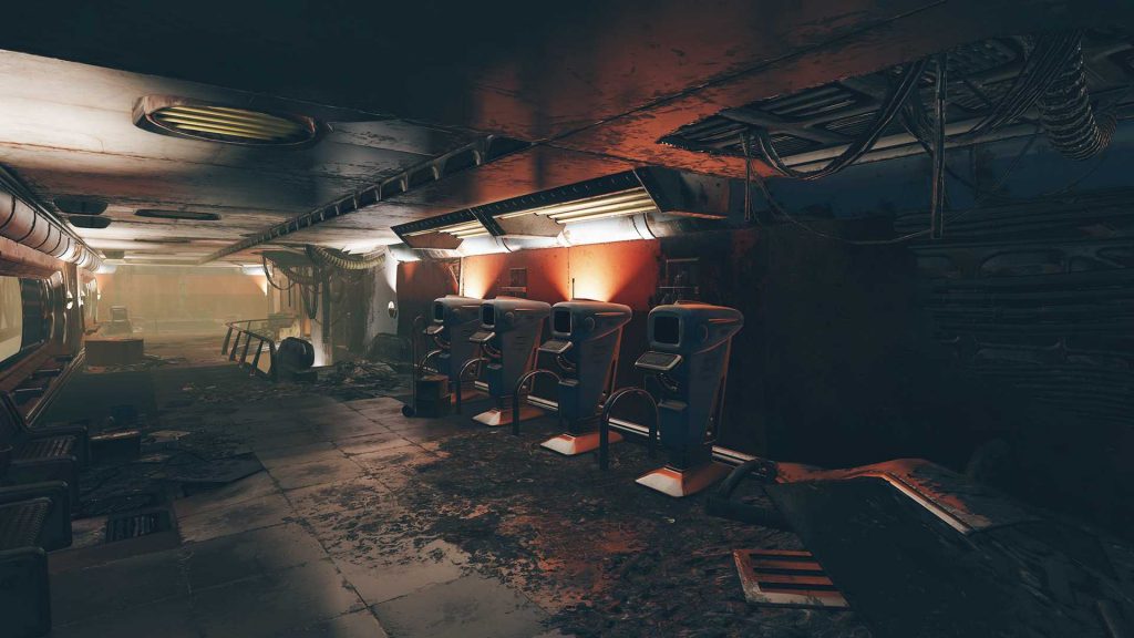 Captura de pantalla de Fallout 76 Wastelanders Watoga autómatas