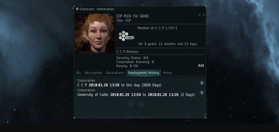 EVE-Plex-for-Good "class =" lazy lazy-hidden wp-image-464344 "srcset =" https://images.mein-mmo.de/medien/2020/01/EVE-Plex-for-Good. jpg 897w, https://images.mein-mmo.de/medien/2020/01/EVE-Plex-for-Good-300x142.jpg 300w, https://images.mein-mmo.de/medien/2020/ 01 / EVE-Plex-for-Good-150x71.jpg 150w, https://images.mein-mmo.de/medien/2020/01/EVE-Plex-for-Good-768x364.jpg 768w "data-lazy- tamaños = "(ancho máximo: 897px) 100vw, 897px"> El NPC acepta las donaciones.    

<p>Con Plex for GOOD, los jugadores en EVE pueden donar su PLEX a un NPC. El PCCh luego donará el equivalente de PLEX en dinero real a la Cruz Roja Islandesa para que puedan combatir los incendios en Australia.</p>
<p><strong>Esta es ahora la oferta: E</strong>en el jugador, Scott Manley, ha anunciado que está ofreciendo 1 millón de PLEX. Si comprara 1 millón de PLEX con dinero real, tendría que gastar alrededor de € 35,000.</p>
<p>El paquete PLEX más grande que otorga 2680 PLEX tendría que comprarse 350 veces por € 99.99 cada uno.</p>
<p>Manley luego agrega que este PLEX debería valer decenas de miles de dólares o podría jugar EVE durante 160 años.</p>
<p>Cuando se le preguntó cómo Scott Manley obtuvo tantos PLEX, respondió que había invertido cuidadosamente y que tenía muchas referencias.</p>
<p><strong>¿Qué es el PLEX?</strong> Un PLEX en EVE Online funciona como una marca WoW: </p>
<ul>
<li>Los jugadores pueden comprar PLEX con dinero real o comprar la moneda del juego ISK en el juego </li>
<li>Los jugadores que tienen PLEX pueden cambiarlos por la moneda ISK del juego en EVE Online </li>
<li>PLEX también se usa para comprar tiempo de juego como "Omega", en principio la suscripción premium, o para usar otros servicios</li>
</ul>
<p> <img decoding=