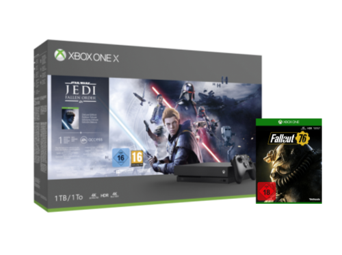 Xbox One X con Star Wars Jedi: Fallen Order y Fallout 76