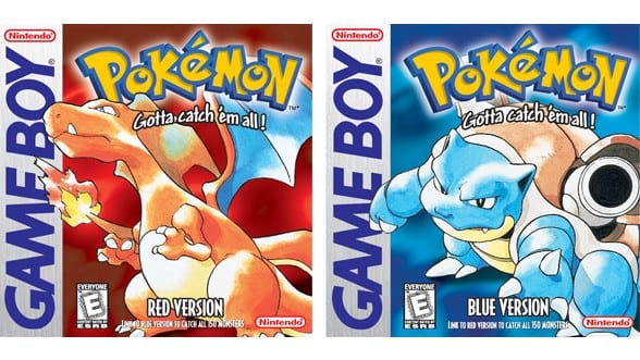 Pokémon rojo y azul