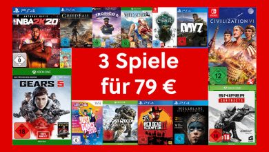 MediaMarkt 3 für 79€-Angebot: 3 Spiele kaufen, nur 79 Euro bezahlen