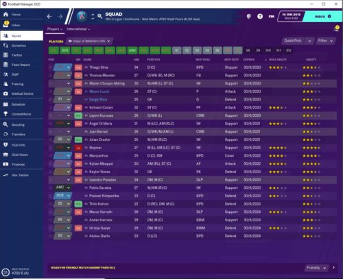 PSG FM20 Contracts