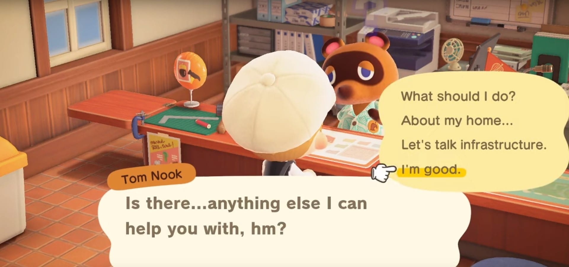 cambiar el color del techo en Animal Crossing New Horizons