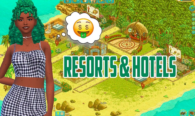 les sims 4 mods, resorts