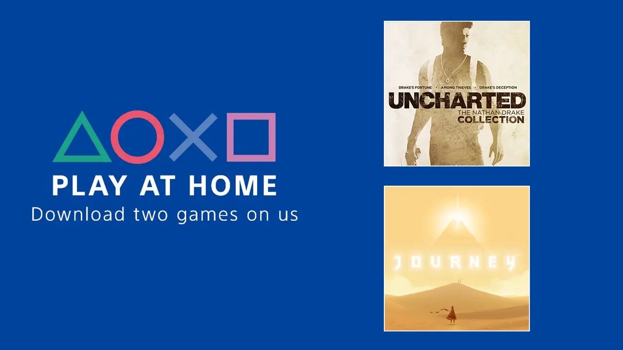 PlayStation anuncia la campaña Play at Home con Uncharted gratis: The  Nathan Drake Collection & Journey