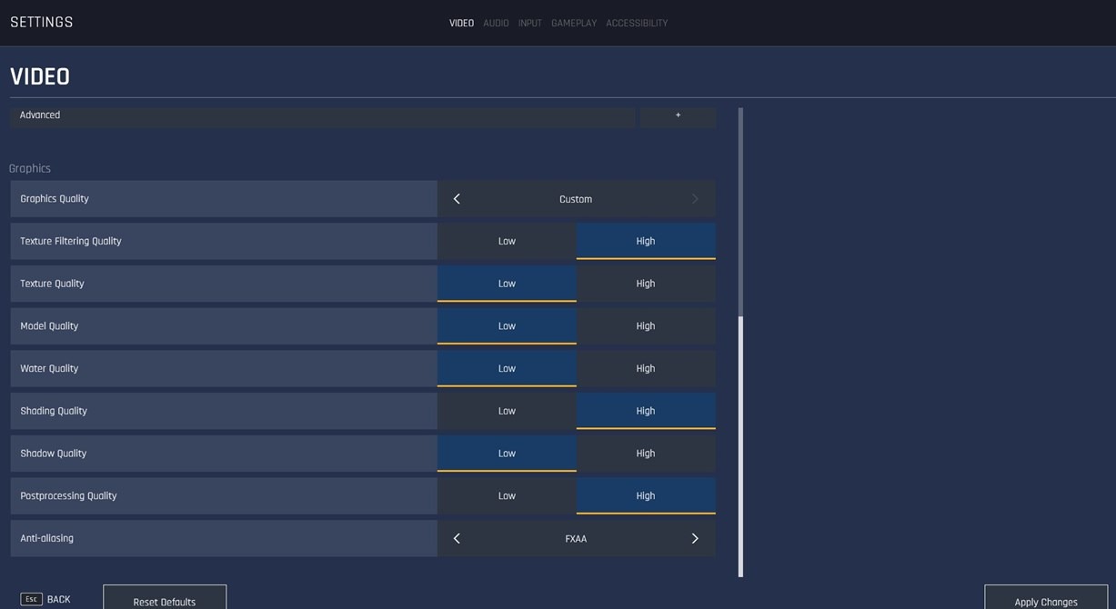 Crisol: la mejor configuración de gráficos