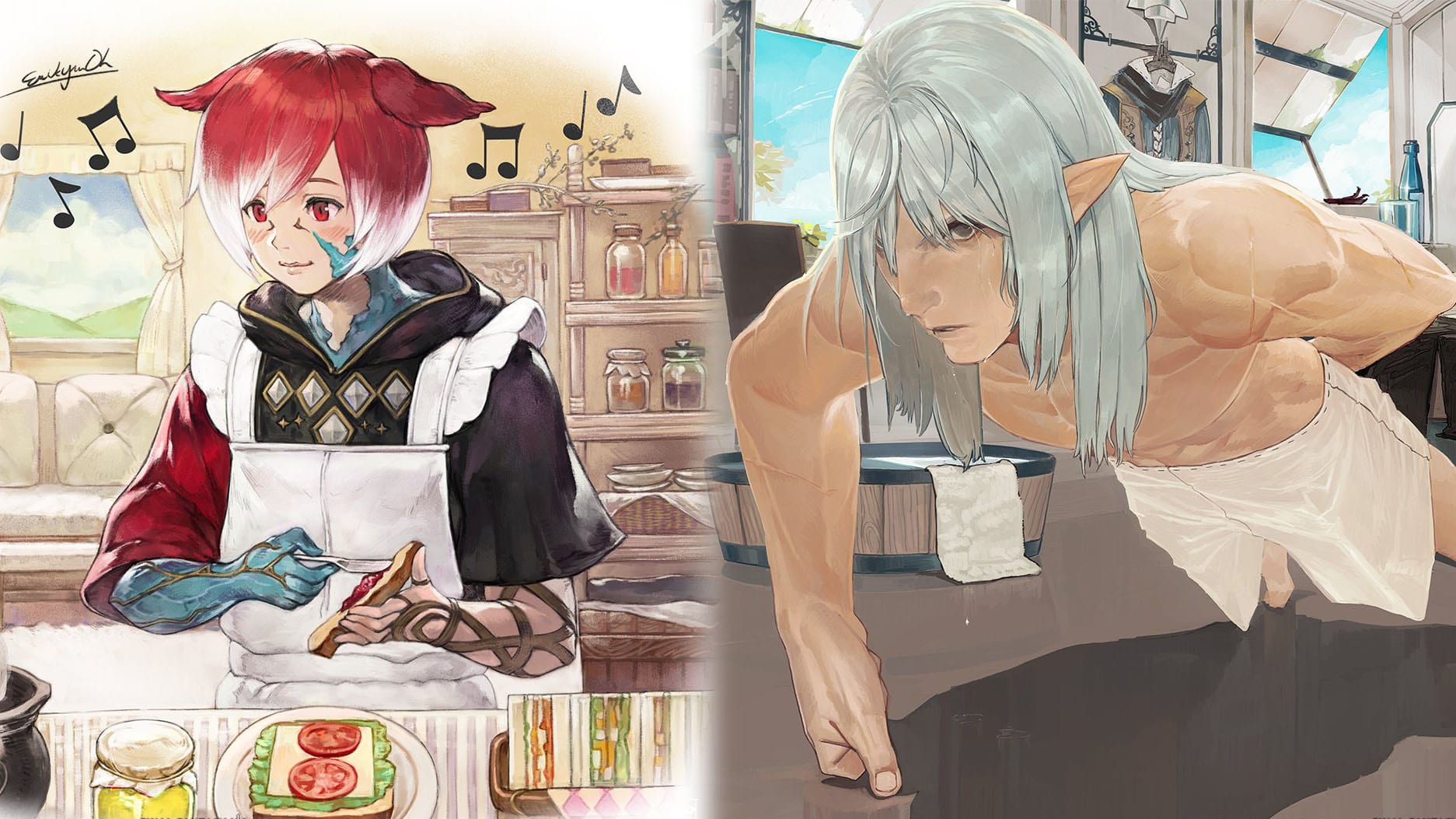 <b>Final</b> <b>Fantasy</b> XIV q. Square Enix lanzó dos ilustraciones más de la serie de...