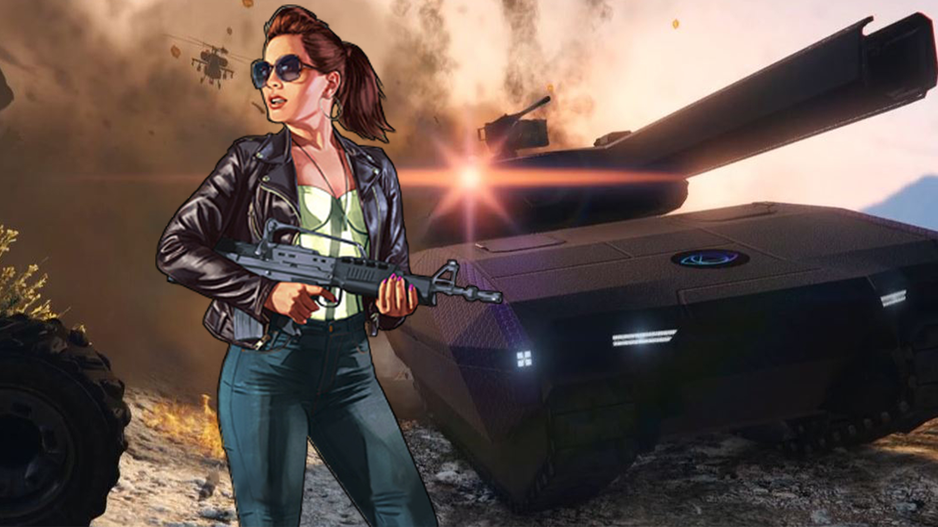 GTA Online: el jugador convierte los tanques en fortalezas voladoras