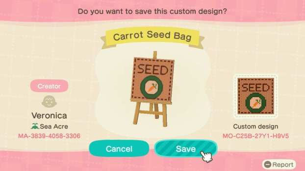 Bolsa de semillas de zanahoria