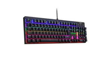 Teclado para juegos barato con interruptores mech reducidos en Amazon hoy
