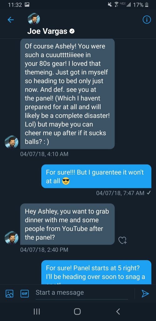 Angry Joe DM Message