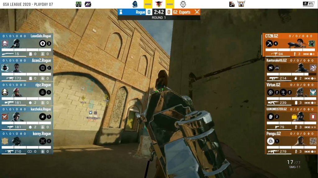 Rainbow Six Siege Border G2 CTZN arma con silenciador