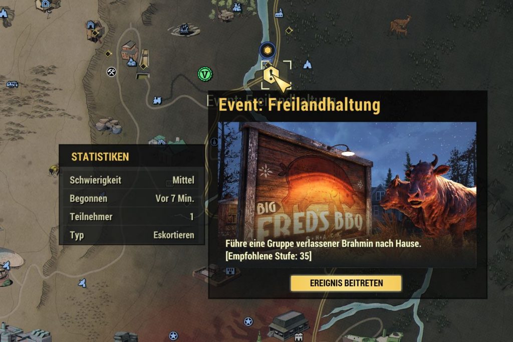 Evento de campo libre público Fallout 76