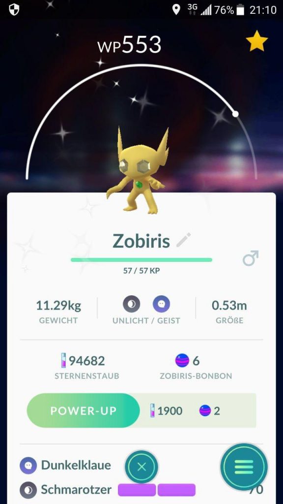 Pokémon GO Zobiris Brillante