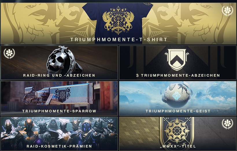 Recompensas Triumph Moments 2020 Destiny 2