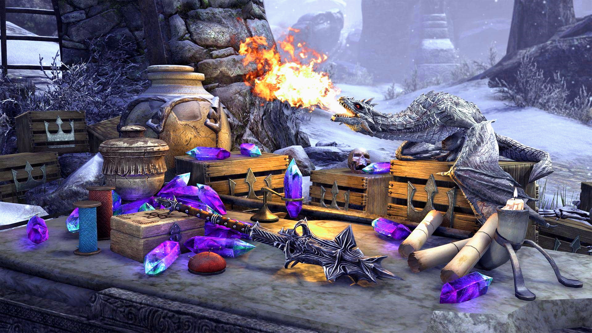 MMORPG ESO te da una mascota que parece un dragón bebé malo pero no es una