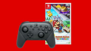 Paper Mario con los descuentos del controlador Switch Pro en MediaMarkt