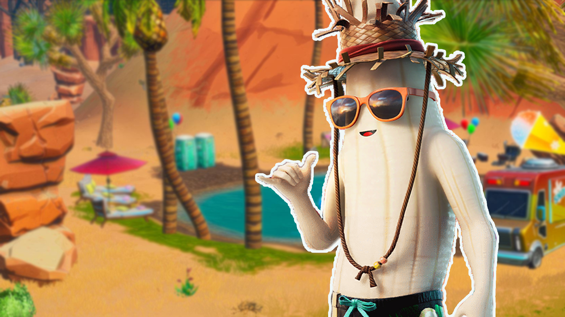 Para las cálidas pieles de verano, un plátano deja caer su piel en Fortnite