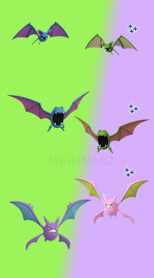 Familia Pokémon GO Shiny Zubat