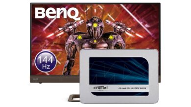 SSD de Crucial, monitor de juegos de BenQ y más reducido en Amazon