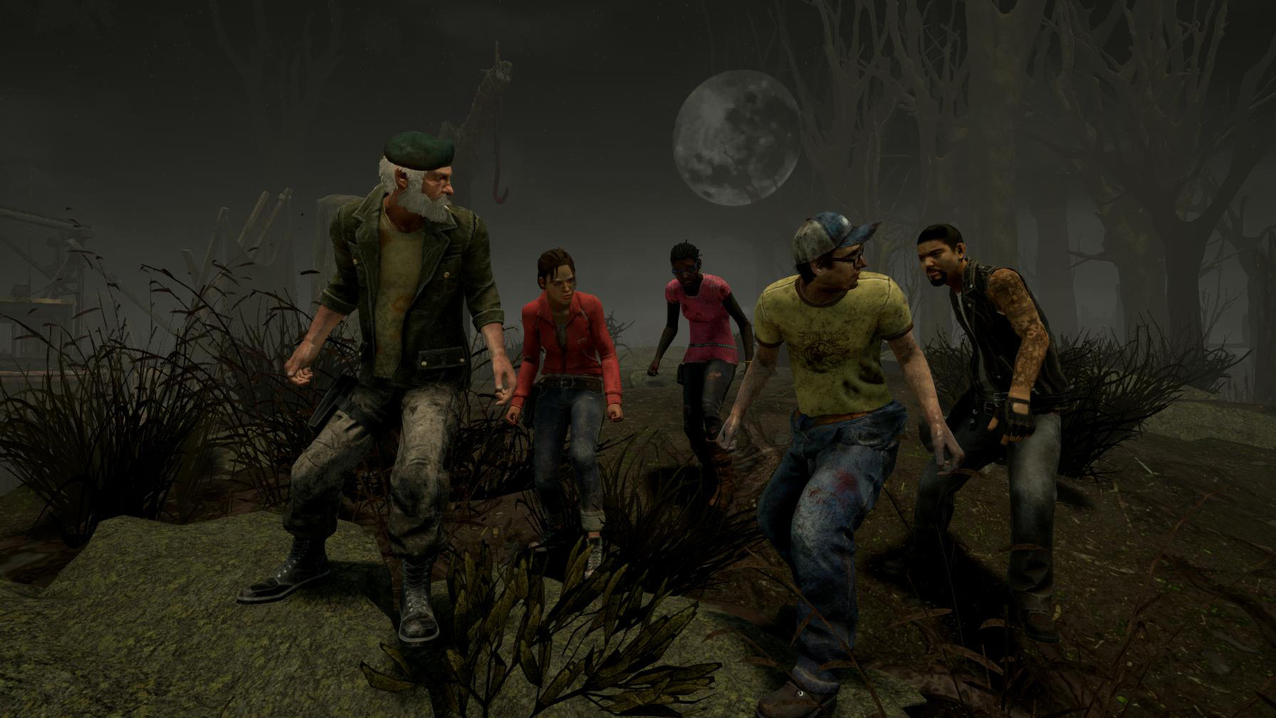 Dead by Daylight Left 4 personajes muertos