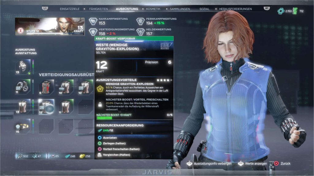 Marvels-Avengers-hero-black-widow-menu-equipment "class =" lazy lazy-hidden wp-image-540857 "srcset =" https://images.mein-mmo.de/medien/2020/08/Marvels- Equipo de menú de la viuda negra de los vengadores, 1024x576.jpg 1024w, https://images.mein-mmo.de/medien/2020/08/Marvels-Avengers-held-black-widow- menú- equipo-300x169 .jpg 300w, https://images.mein-mmo.de/medien/2020/08/Marvels-Avengers-held-black-widow- menu- equipment-150x84.jpg 150w, https: //images.mein-mmo .de / medien / 2020/08 / Marvels-Avengers-holding-black-widow-menu-equipment-768x432.jpg 768w, https://images.mein-mmo.de/medien/2020/08/Marvels-Avengers- equipo-de-menú-viuda-negra-1536x864.jpg 1536w, https://images.mein-mmo.de/medien/2020/08/Marvels-Avengers-held-black-widow-MENU-equipment-780x438.jpg 780w, https://images.mein-mmo.de/medien/2020/08/Marvels-Avengers-held-black-widow- MENU- equipment.jpg 1921w "data-lazy-size =" (ancho máximo: 1024px ) 100vw, 1024px "> Nivel fortalece las habilidades, el equipo el nivel de potencia.    

<p><strong>Esta es la mejor forma de subir de nivel el nivel de héroe: </strong>Completa misiones en la sala HARM. Aquí empiezas una simulación y por un lado puedes practicar los diferentes héroes y conseguir una buena cantidad de puntos de experiencia. De lo contrario, están disponibles misiones del tipo "zona de lanzamiento". Estas son misiones cortas que te proporcionan rápidamente XP y equipo para una tarea completa.</p>
<p>En general, el nivel de héroe se puede aumentar en casi todas partes y si juegas por primera vez en la campaña, obtendrás algunos niveles aquí.</p>
<p><strong>Este es el nivel de potencia: </strong>La fuerza correcta de un héroe se nota en tu nivel de fuerza. Eso, a su vez, está determinado por su equipo. Saqueas equipos con niveles de potencia cada vez más altos y así te vuelves más y más fuerte. El máximo en el lanzamiento es 150.</p>
<p>Así que no tiene sentido tener un alto nivel de héroe si no tienes un alto nivel de poder. Los enemigos de nivel superior pueden sorprenderte con un movimiento especial, pero no te impresiona debido a tu bajo nivel de potencia y apenas recibe daño.</p>
<p><strong>Esta es la mejor forma de nivelar el nivel de potencia: </strong>Si quieres progresar muy rápido, juega en niveles de dificultad más altos. Aquí obtienes un mejor botín y tu nivel de poder aumenta más rápido, pero los oponentes te ponen bajo mucha presión. </p>
<p>También puede mejorar su equipo de vez en cuando. A excepción de los equipos del nivel "Frecuente", puede aumentar los niveles de potencia de las piezas con unos pocos recursos. Esto es caro, pero siempre te da un impulso y, por lo tanto, un mejor equipo, ya que la campaña y algunas de las otras misiones ajustan el nivel de poder a tus héroes.</p>
<h2>Hay 6 héroes que son completamente diferentes.</h2>
<p><strong>Estos son los héroes: </strong>Al comienzo de Marvel's Avengers, 6 héroes te esperan para jugar. Éstos incluyen: </p>
<ul>
<li>Thor</li>
<li>Viuda negra</li>
<li>Hombre de Acero</li>
<li>Casco</li>
<li>Sra. Marvel (Kamala Khan)</li>
<li>Capitan America</li>
</ul>
<p> <img decoding=