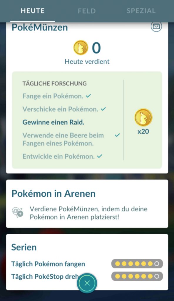 Pokémon-GO-MünzSystem-Neu-Ingame "class =" lazy lazy-hidden wp-image-532656 "srcset =" https://images.mein-mmo.de/medien/2020/08/Pokémon-GO-MünzSystem- Neu-Ingame-592x1024.jpg 592w, https://images.mein-mmo.de/medien/2020/08/Pokémon-GO-MünzSystem-Neu-Ingame-173x300.jpg 173w, https: //images.mein- mmo.de/medien/2020/08/Pokémon-GO-MünzSystem-Neu-Ingame-87x150.jpg 87w, https://images.mein-mmo.de/medien/2020/08/Pokémon-GO-MünzSystem-Neu -Ingame-768x1329.jpg 768w, https://images.mein-mmo.de/medien/2020/08/Pokémon-GO-MünzSystem-Neu-Ingame-888x1536.jpg 888w, https: //images.mein-mmo .de / medien / 2020/08 / Pokémon-GO-MünzSystem-Neu-Ingame-1183x2048.jpg 1183w, https://images.mein-mmo.de/medien/2020/08/Pokémon-GO-MünzSystem-Neu- Ingame.jpg 1440w "data-lazy-tamaños =" (ancho máximo: 592px) 100vw, 592px ">    

<p><strong>¿Como funciona esto?</strong> Si completa todas las tareas enumeradas allí, recibirá 20 Poké Coins. Tenga en cuenta que este sistema aún está bajo prueba. Las tareas y el número de monedas como recompensa podrían cambiar durante la fase de prueba.</p>
<p>Las misiones probablemente variarán y te desafiarán en diferentes áreas. Estos incluyen lanzamientos, capturas, redadas o el uso de bayas para las capturas. Niantic los nombró como ejemplos de misiones:</p><div class=