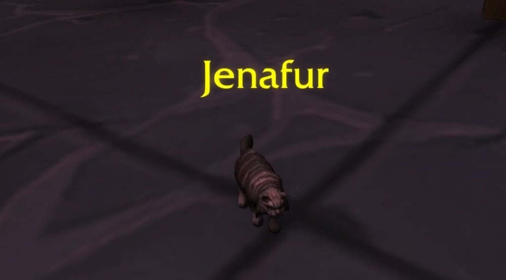 Jenafur en el suelo